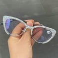 thumbnail image 2 of Cat Eye Rhinestone Reading Glasses Diamond Reading Glasses for Women Stylish bling Magnifying Blue Light Readers, 2 of 4