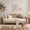 Blush Pink, variant on Full Size Upholstered Daybed Sofa Bed with Cloud-Shaped Backrest, Linen-Look Fabric Lounge Bed Frame for Living Room, Guest Room, No Box Spring Needed, Sage Green