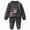 L101-Grey, variant on Sibling Matching Soft Warm Cotton Comy Character Long Sleeve Snug-Fit Pajama Long Sleeve(L101-Yellow,12-18 M)