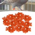 thumbnail image 4 of 100x Reusable Birds Foot Bands Leg Rings Racing Tags Numbered Training Identify Tool for Small Poultry, , Finch, Parrots , Orange, 4 of 8