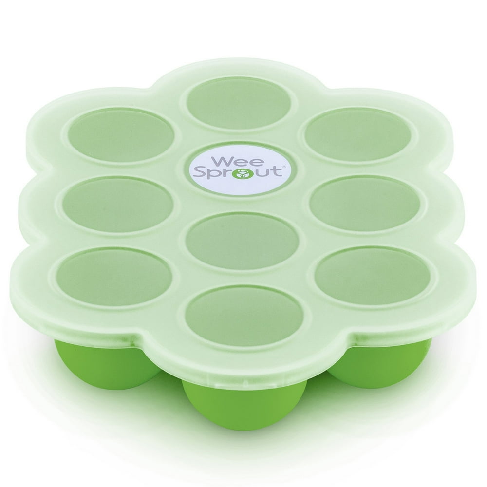 WEESPROUT Silicone Baby Food Freezer Tray with Clipon Lid Perfect