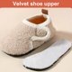 thumbnail image 3 of Pantuflas cálidas algodón fdgzhd (Beige talla 24-25 longitud interior 13 6 cm), 3 of 9