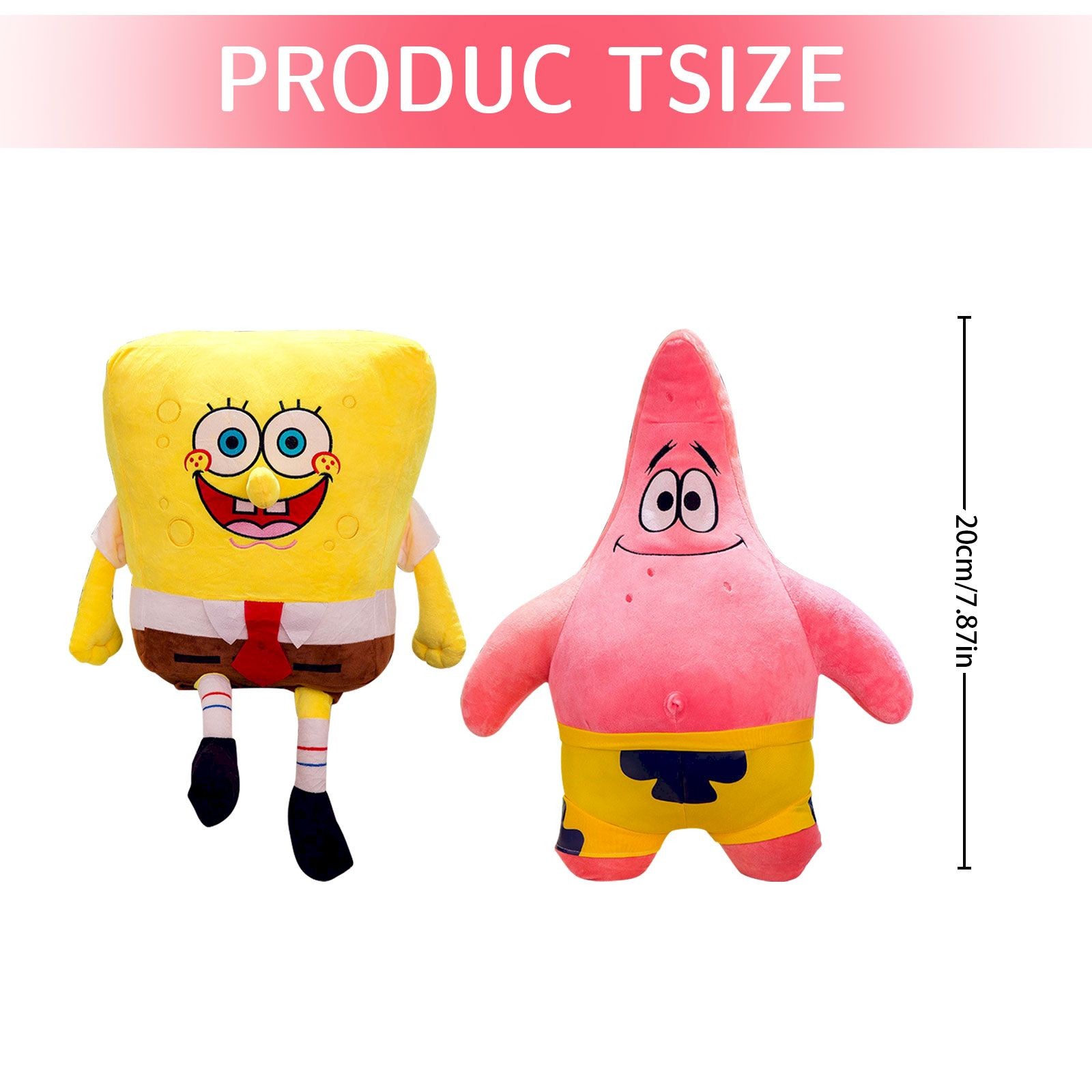 SpongeBob SquarePants Kids Bedding Plush Cuddle and Decorative Pillow ...