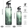 thumbnail image 2 of Yayeee 20oz Double Wall Stainless Steel Water Bottle with Flip Straw, Green Forest, 2 of 7