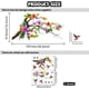 thumbnail image 2 of Pegatinas de pared de colibrí y flor, 2 hojas extraíbles, de 76 x 60 cm, vinilo 3D., 2 of 9