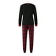 thumbnail image 3 of Pijamas familiares navideños a juego, camisetas de manga larga con estampado de letras y pantalones a cuadros. Ropa de dormir y estar por casa., 3 of 9