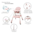 thumbnail image 2 of Silla Periquera D Bebé Eat And Rock Convertible A Mecedora Rosa Infanti, 2 of 5