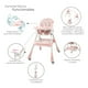 thumbnail image 2 of Silla Periquera D Bebé Eat And Rock Convertible A Mecedora Rosa Infanti, 2 of 5