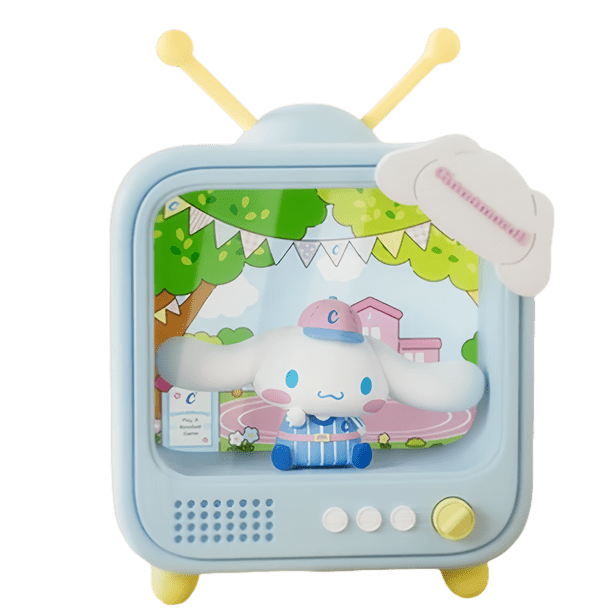 Adornos de juguete con luz nocturna, diseño de anime de Sanrio Cinnamoroll