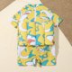 thumbnail image 4 of Augper Toddler Baby Girls Boys Float Suit One-piece Swimwear Rashguard Short Sleeve Zip Up Buoyancy Swimsuit, 4 of 6