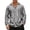 Grey, variant on QHFBli Mens Long Sleeve Hooded Shirts Casual Buttons Down Shirts with 2 Pockets
