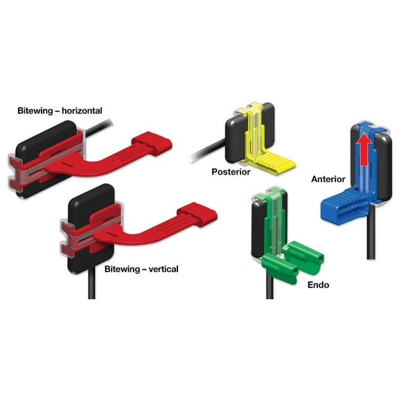 Dentsply Rinn 55-9903 XCP-DS Fit Unviersal Sensor Holder Horizontal Bite Wing Bocks Red 2/Pk