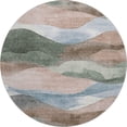 thumbnail image 2 of Addison Rugs Mayfield Premium Machine Washable Transitional Waves Salmon Round Rug, 8' x 8', 2 of 6