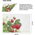 thumbnail image 3 of Strawberry Plants Placemats Set of 4 Table Mats Washable Placemat Waterproof Place Mats for Party Home Dining Table Decor 18x12 in, 3 of 5