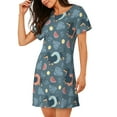 thumbnail image 2 of Naloa Watermelons Dachshunds Print Women Nightgowns,Womens Loungewear,Short Sleeve Sleepwear,Comfy Ladies Nightdress, 2 of 6