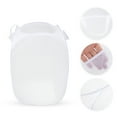 thumbnail image 3 of Unique Bargains 1 Pc Folding Round Laundry Basket for Laundry Room 14.17"x22.83" White, 3 of 6