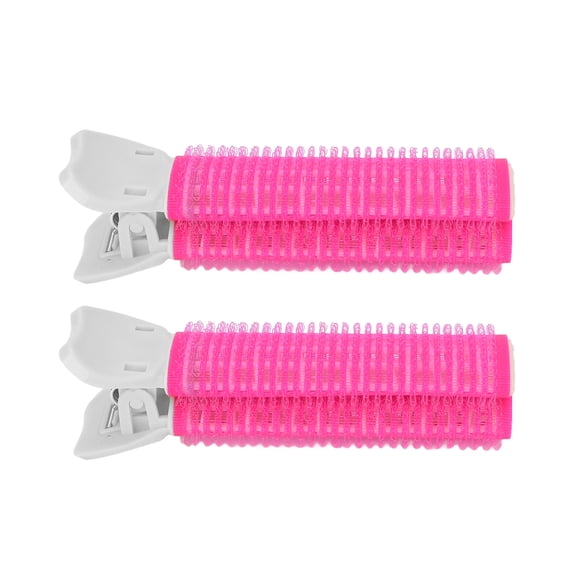 rizadores de volumen para el cabello, pinzas portátiles para dar volumen a las raíces del cabello, herramienta de peinado para flequillo para mujeres y niñas, color rosa y rojo.