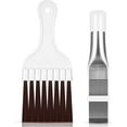 thumbnail image 1 of Air Conditioner Condenser Fin Comb, Fin Cleaning Brush Air Conditioner Fin Cleaner Refrigerator Coil Cleaning Brush Metal Fin Evaporator Radiator Repair Tool (2), 1 of 5