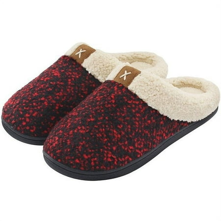 

CoCopeaunt Winter House Women Fur Slippers Soft Memory Foam Warm Plush Couples Flat Shoes Non-slip Indoor Women Men Furry Slippers