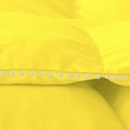 thumbnail image 4 of D.N.G. BEDDINGS Luxurious 5 Piece Pom Pom Box Design Comforter Set, 800 Thread Count, 100% Egyptian Cotton, White Vintage Pom-Pom Fringe (Super King Size Solid Yellow Color), 4 of 4
