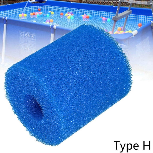 Fufafayo 4Pcs Reusable Foam Filter Cartridge for Pool, Washable Sponge Filter Media, Foam Cartridge Replacement for Pool Pump Filter System, Water Filtration for Spa and Pond