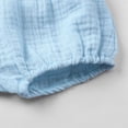 thumbnail image 5 of Toddler Girl Clothes Cotton Linen Summer Sleeveless Tank Top with Elastic Waist Bloomers Shorts Set Cute Baby Outfits (9 Months, Light Blue), 5 of 6