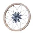 thumbnail image 3 of Decoración de pared de metal con flores, adorno para colgar en la pared, escultura de pared Azul, 3 of 8