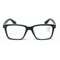 thumbnail image 2 of Men Matte Bold Progressive Reading Glasses - Clear Zero Power On Top - No Bubble or Line Reader -AR +1.50, 2 of 4