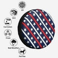 thumbnail image 6 of Kll Patriotic Star Pattern Tire Cover,Universal Wheel Tire Cover For Trailer, Rv, Suv, Truck,Camper And Many Vehicle,(15 Inch), 6 of 7