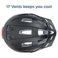 thumbnail image 6 of Zefal Black Universal Dial Fit Light-Up Bike Helmet (LED Light, Visor, Unisex, Ages 14+), 6 of 8