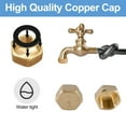 thumbnail image 4 of Brass Blanking Nut Cap,4 Pcs Brass End Cap with Washers, for Washing Machine Hot, Cold, Central Heating Pipework, Radiator Valve, faucets Tap, Compressed Air and Gas Applications, 4 of 7