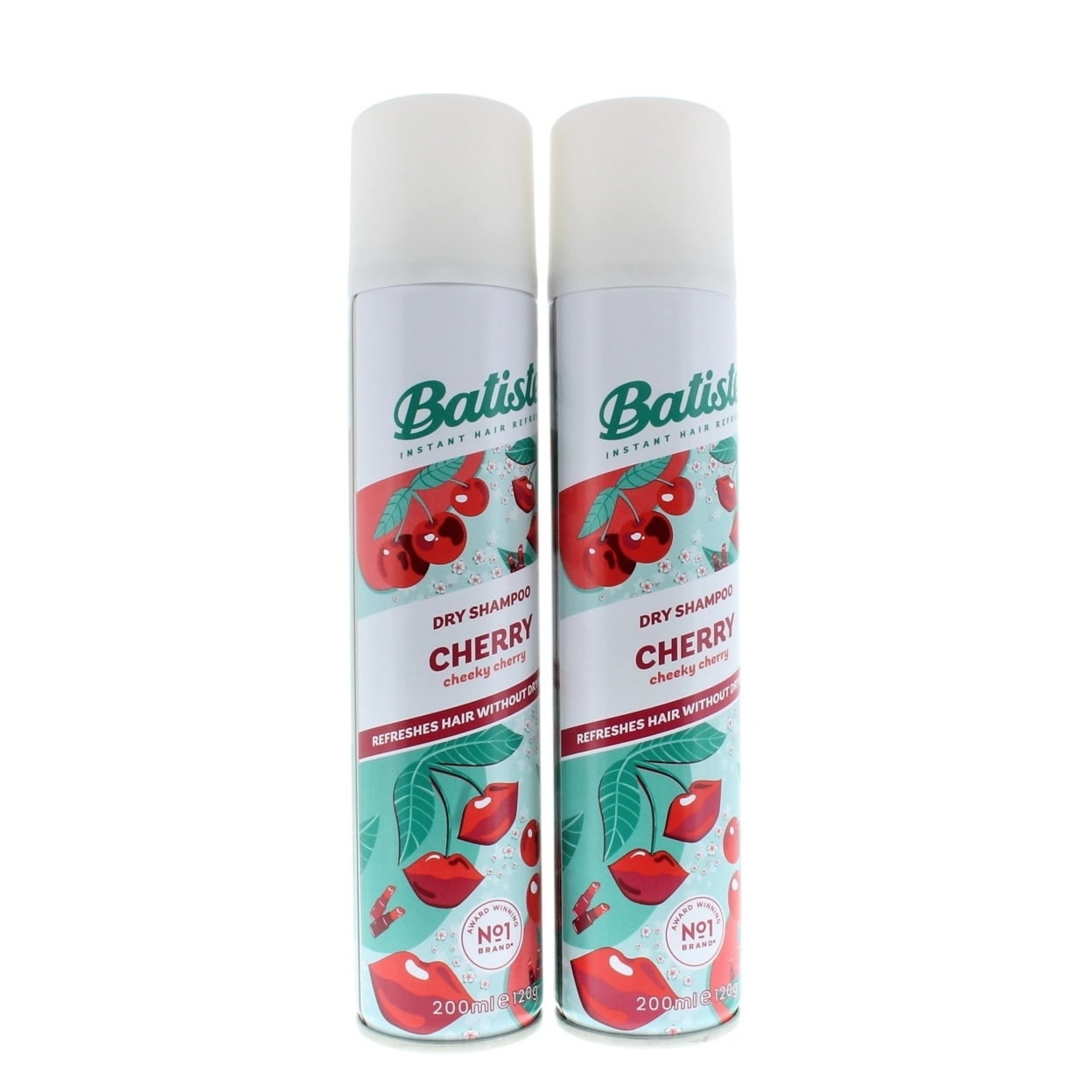 Batiste Instant Hair Refresh Dry Shampoo Cherry Cheeky Cherry 200ml/120g (2 PACK)
