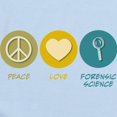 thumbnail image 2 of CafePress - Peace Love Forensic Science Infant Bodysuit - Baby Light Bodysuit, Size Newborn - 24 Months, 2 of 4
