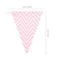 thumbnail image 3 of 4pcs Wave Pattern Pennant Bronzing Birthday Party Paper Decoration Hanging Flag, 3 of 8