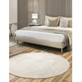 thumbnail image 4 of Unique Loom Rushmore Collection Area Rug - Adams (5' Round Beige/Ivory), 4 of 6