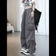 thumbnail image 5 of Pantalones Cargo para Mujer, Pantalones Casuales de Senderismo, Pantalones Holgados Y2K de Cintura Alta con Múltiples Bolsillos Gris XXL, 5 of 10