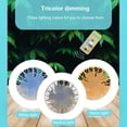thumbnail image 3 of yeacher Remote-Controlled LED Ceiling Fan Light with Adjustable Color, Brightness, and 3-Speed Fan, Timer Function, E27 Socket, Ideal for Study and Dining Rooms, 3 of 7
