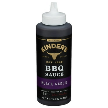 Kinders Sauce BBQ Black Garlic 15.8 oz (Pack of 6)