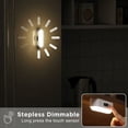 thumbnail image 3 of Luz LED táctil con atenuación magnética, recargable por USB, 2000 mAh, con 5 lámparas diferentes para gabinete, mesa de dormitorio, etc., 3 of 5