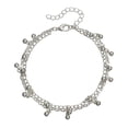 thumbnail image 4 of Guardurnaity Bracelets Stylish Aesthetic Jewelry Silver Valentines Simple Water Drop Women's Anklets Gifts Style Decorations Day Alloy Type1 NO1, 4 of 6