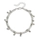thumbnail image 1 of Qarigey Bracelets Stylish Aesthetic Jewelry Silver Valentines Decorations Alloy Style Day Water Women's Simple Drop Gifts Anklets Plata 20piezas, 1 of 6
