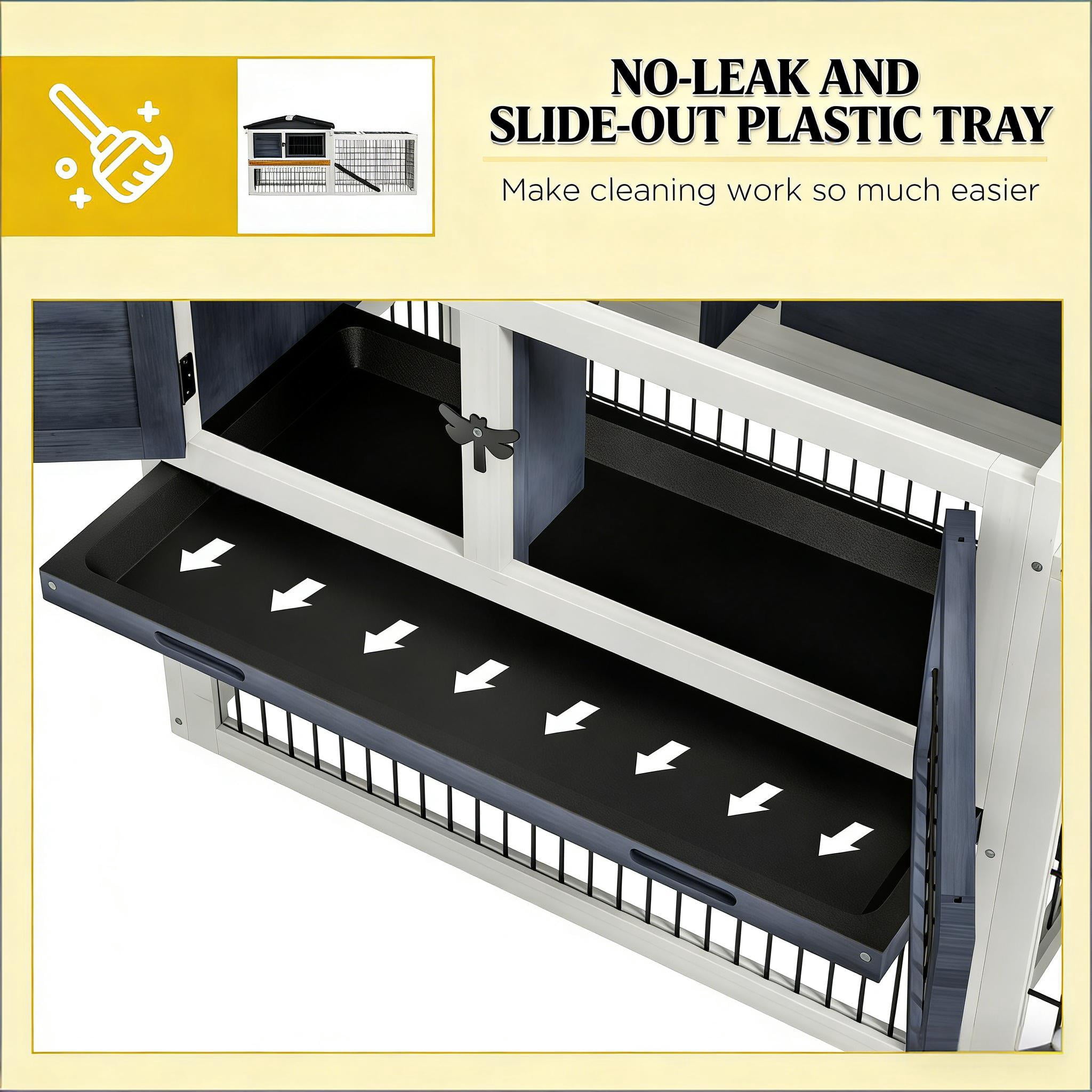 Outdoor Pet House, Rabbit Hutch Small Animal Hutch Cage