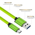 thumbnail image 2 of 3-Pack of Limebrite 6 Feet Heavy-Duty Braided Fast Charging Cables for Samsung Galaxy S25/S24/S23/S22/S21/Ultra/Plus/FE, A03s/A14/A15/A23/A25/A35/A54 5G, Z Fold, Z Flip (Green, Purple, Pink Rose Gold, 2 of 7