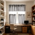 thumbnail image 4 of 3 Piece Kitchen Curtain Set, Heat Insulating Window Drape, Filtering Light Curtain, Dustproof Window Treatment for Kitchen Sink Basement Home Window Decoration, 4 of 6
