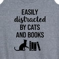 thumbnail image 3 of Instant Message - Easily Distracted Cats Books - Women's Racerback Tank Top, 3 of 6
