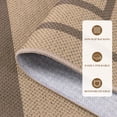 thumbnail image 2 of Washable Rug 6x9 for Bedroom Large Living Room Rug with Rubber Backing Casual Striped Border Throw Carpet Modern Contemporary Area Rug for Dining Room Nursery Entry, 2 of 8