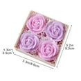thumbnail image 3 of Aooww Peony Candles Candles Wax Play Candles Romantic Dripping Candle For Valentines Couples Weddings Home Decor 4Pcs Flowers Soy Wax, Romantic Home Gift Set,Purple, 3 of 6