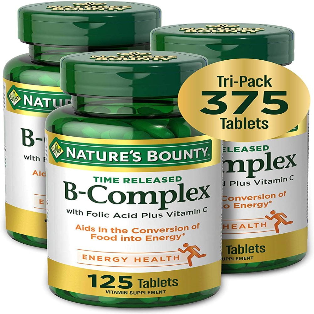 "Nature窶冱 Bounty Time Released Vitamin with Folic Acid Plus