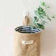 thumbnail image 1 of Bolsa de algodón de yute, cesta de almacenamiento de escritorio, bolsa colgante, bolsa pequeña, caja de almacenamiento de artículos diversos con, 1 of 3