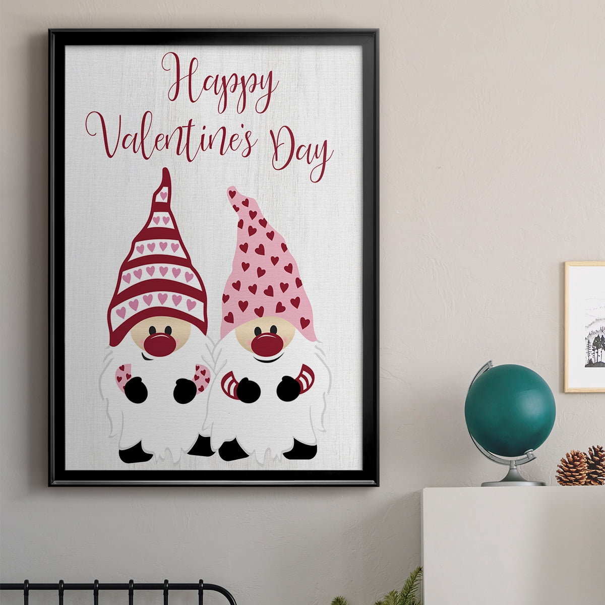Valentines Gnomes Premium Classic Framed Print - Ready to Hang